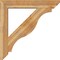 Ekena Millwork Funston Slat Rough Sawn Bracket w/ Offset Brace, Western Red Cedar, 8"W x 46"D x 46"H BKT0806X46X46FST06RWR - alternate 4